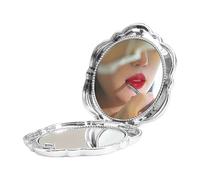 Genérico Foldable Flower Mirror, Double-Sided Looking Glass, 6x6 Inches