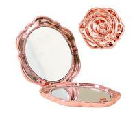 Genérico Foldable Flower Mirror, Double-Sided Looking Glass, 6x6 Inches