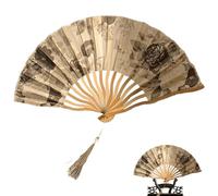Genérico Foldable Hand Fan Decorative Folding Accessory 14.17x7.87 inches, Handheld Cooling Tool Lightweight Compact Design for Summer Travel Wedding Festival Outdoor Events, Expertly Crafted