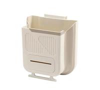 Genérico Foldable Hanging Kitchen Waste Trash Can - 9.8 x 7.87 x 4.7 Inch Small Plastic Hanging Bin, Space Saving Collapsible Wastebasket for Cupboard, Sink, Car and Outdoors (Gray 7L)