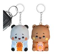 Genérico Foldable Keychains for Girls, Cartoon Backpack Charms, Cartoon Keychain Charms with Cute Design, Pendant with Feature, Bag Car Handbag Tote Accessory Easy Clip