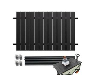 Genérico Foldable Metal Camp Board - Folding Camping Table, Easy Setup Outdoor Tabletop For Picnic Travel and Backyard BBQ, Lightweight Durable | Reliable Table For Camping Hiking Car Tailgate