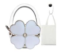 Genérico Foldable Purse Hook Four Clover Designed Purse Clips