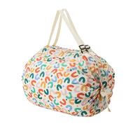 Genérico Foldable Shopping Bag, Grocery Storage Tote, 15.75x15.75in Strong Load Bearing Design, Comfortable Handles, Reusable Nylon Carry Bag for Snacks, Drinks, Fruits, Cake, Beer, Daily Errands