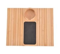 Genérico Foldable Sofa Armrest Tray - Lightweight Bamboo, Foldable Household Armrest Tray, Space-Saving Drink Organizer | Sofa Arm with Cup Holder, Non-Slip, Snacks, Remote, Mobile Phone, Chaise