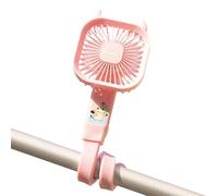 Genérico Foldable Stroller Fan Cooling Device, Portable Silicone Mini Fan, 3 Speed Rechargeable Air Circulator with Flexible Clip Stand, Quiet Travel Cooling Gadget, Crib Car Seat Outdoor Use