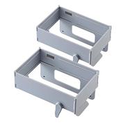 Genérico Foldable Trash Bag Holder, Hanging Trash Bag Holder, Space Saving No Drill Collapsible, with Magnetic Closure, for Kitchen Cabinet, Toilets, Table Sides (2pcs-B)