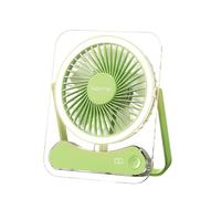 Genérico Foldable Travel Fan With LED Light, 5-Speed Rechargeable Fan