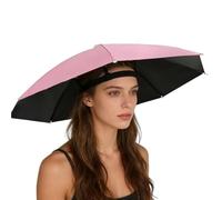 Genérico Foldable Umbrella Sun Hat - Waterproof Headwear for Men Women Outdoor Activities | Adjustable Hands Free Shade with Rain, Protection Cap for Travel Beach Camping Hiking Fishing Use