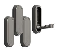 Genérico Foldable Wall Hangers - Strong Storage Hooks, Multi-Use Rack, Towel Holder | Compact Space Saver Organizer, Home Kitchen Bathroom Garage Mounted | 4 Pack Sturdy Stylish Hardware