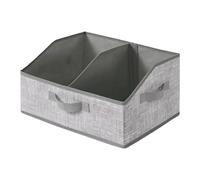 Genérico Foldable Wardrobe Storage - Underwear Storage | Fabric Boxes with 3 Handles, Divider Basket for Clothes Towels Toys, Luggage & Travel Gear, Shelf Basket for Laundry, Books, and Linens