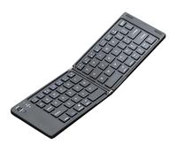 Genérico Foldable Wireless Keyboard, Rechargeable Folding Key Board, Low Noise Bendable Input Device, Wireless Typing Tool, Ideal for Laptop, Tablet, Smartphone, Workplace and Travel