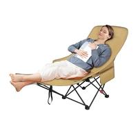 Genérico Folding Camping Chair, Portable Picnic Seat, High-Back Chair with Foot Rest, Comfortable Outdoor Furniture for Garden, Tailgating, Deck, Hiking, Lawn, Patio, Backpacking, Poolside