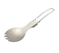 Genérico Folding Camping Spork - Outdoors Folding Spork, Cuchara de Titanio para Picnic y Camping Portátil en Completo a | Ultra Light and Camping Spork | Plegable Handle for Camping Backpacking