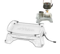 Genérico Folding Camping Table - 10.43x4.33x6.61 Inches Backpacking Cooking Table | Portable Camping Tray | 2-In-1 Tray and Tables | Outdoor Beach Furniture for Picnic BBQ Hiking