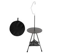 Genérico Folding Camping Table, Fold Up Outdoor Table, 14.57x22.05 Inches Lightweight Portable and Includes Carry Bag, Multi Function Dining Gear for Backpacking Backyard Picnic Beach