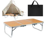 Genérico Folding Camping Table, Outdoor Adventure Table, 35.24x17.72x10.24 Inches Stable Lightweight Furniture, Portable Travel Dining, Ideal for BBQ Trip, Backyard Picnic, Car RV Patio Use