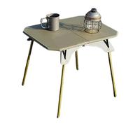 Genérico Folding Camping Table, Removable Grill Legs, Lightweight and Portable Grill Table for Outdoor Picnic, Patio, Hiking, Height Adjustable Design, Black, Green