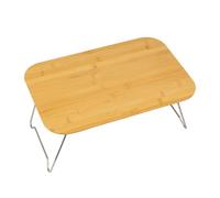 Genérico Folding Camping Table, Wood Picnic Desk, Small Portable Cook Station, Lightweight Design, Sturdy Material, Easy-Carry Outdoor, Perfect for Patio, RV, Beach, Garden, Tailgating