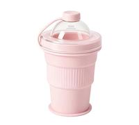 Genérico Folding Coffee cup| Lidded Ice Sphere Mold With Straw,Travel siliconeFolding Coffee cup| designed for convenience and versatility. Featuring a lidded design, it provides spill-free hydration