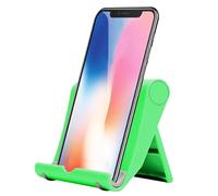 Genérico Folding Desktop Phone & Tablet Stand - Angle Viewing Function, Professional Home Office & Desk Support, Universal Smartphone Usage, Non Slip Weighted Base & Pocket Size