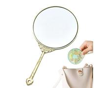 Genérico Folding Mirrors -Face Mirrors | Makeup Mirror, Folding Portable Handheld Accessories - Makeup Compact Mirror For Family Men Women Adults Kids Home Indoor Outdoor Travel Commute