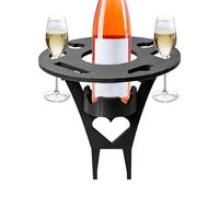 Genérico Folding Picnic Table - Outdoor Wine Table with Cup Holder Compact Mini Picnic Beach For Park Beach Lawn Garden Backyard Patio Balcony BBQ Camping