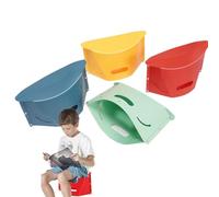 Genérico Folding Portable Stool, 4X Outdoor Camping Chair, Foldable Stool, Pocket Size and Waterproof, Quick Opening, for Fishing, Commuting, and Team Activities 1000g