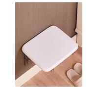 Genérico Folding Shower Seat for Bath Wall Mounted, Fold Up Showers Stool, Shower-Chair-Folding, for Small Apartments, Changing Shoes(Cream,30 x 30 Centimeter)