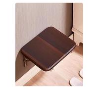 Genérico Folding Shower Seat for Bath Wall Mounted, Fold Up Showers Stool, Shower-Chair-Folding, for Small Apartments, Changing Shoes(Brown,30 x 30 Centimeter)