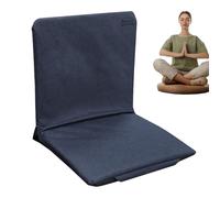Genérico Folding Stadium Seat, Foldable Cushion Stool, Adjustable Bendable Foam, Comfortable Backrest, Lightweight Design, 1 Piece, Purplish Blue, Light Cerulean, Great For Fishing, Traveling