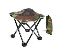 Genérico Folding Stool, 27x26x26cm Retractable Chair For Fishing | Portable Folding Stool Lightweight For Fishing Camping Travel Mountaineering Garden Outdoors Hiking Picnic