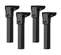 Genérico Folding Table Legs - 4 Piece Metal Furniture Hardware Set | Coffee Table and Desk Replacement Legs for DIY Projects, Apartment, Living Room, Bedroom, Study, Balcony, Patio, Office