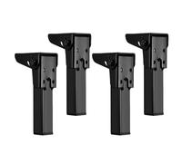 Genérico Folding Table Legs - Adjustable Steel Legs for Handmade Furniture | Easy Install, Space Saving Design, Supports Desks, Workbenches, and Tables, Lightweight Foldable for Home and Office 12in