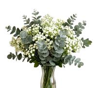 Genérico Follaje Artificial,Hojas de Eucalipto Falsas - Flores Artificiales para Bodas - para Ramos, Decoración de Hogar, Bodas, Primavera, Pascua, Estilo Granja, Coronas