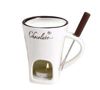 Genérico Fondue Cup - Chocolate Fondue Mug | Heat Resistant Glass with Easy Pour Spout, Party Kitchen Accessory for Celebrational Use, Chocolate Fondues Sets, Cookware Cups for Daily Use