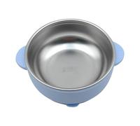 Genérico Food Bowls - Kids Stainless Steel Bowl With Suction Cup | Mit Saugnapf Aus Edelstahl Hitzebeständig Für Unterwegs Kindergarten Restaurant Mahlzeiten Kinder Reise Küche