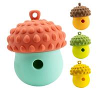 Genérico Food Dispensing Dog Toys - Silicone Acorn Leaking Food Ball, Chew | Dog Boredom Buster Toys Leaking Food Ball Mental Stimulation Interactive Training Pet Toy For All Breed Sizes