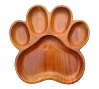 Genérico Food Serving Board - Dog Themed Multiple Compartment Platter, Canine Charcuterie Tray, Integrated Sectional Appetizer Organization Dividers, Kitchen Accessory for Desserts Presentation