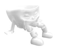 Genérico Food Storage - Bowls Smile Face 3D Printed | Decorative Snack Fruit Container Set Funny Kitchen Organizer Multi Use Chips Cereal Jewelry for Home, Office, Party, Travel or Camping