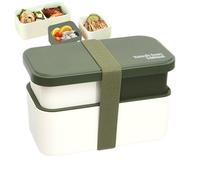Genérico Food Storage Containers | 1450ml Lunch Box Set | Sustainable Leak-Proof, Dishwasher Safe Meal Container with Removable Utensil and Sealing Strap,for Work College School Picnic Outdoor