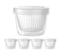 Genérico Food Storage Containers [5/10/20pcs Sealed Keepers] Double Layer Fresh Box Set - Refrigerator Vegetable Organizer | Airtight Storage for Onion Ginger Garlic Fruits Vegetables Kitchen Use