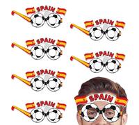 Genérico Football Party Glasses - Photo Booth Props, Football Fan Eyewear for Kids & Teens, Match Day Celebration Supplies for & Birthday Parties, Fun Sports Themed Accessories 6 Pack Novelty
