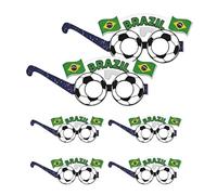 Genérico Football Party Glasses - Photo Booth Props, Football Fan Eyewear for Kids & Teens, Match Day Celebration Supplies for & Birthday Parties, Fun Sports Themed Accessories 6 Pack Novelty