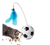 Genérico Football Shaped Interactive Cat Toy - Treat Dispenser with Wand, Suitable For Small To Medium Cats & Dogs Balcony