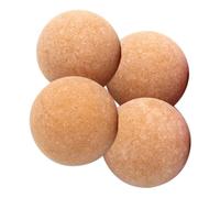 Genérico Football Table Balls, Table Soccer Balls, Desktop Sport Replacements, Sturdy Resin Build, Smooth Rolling Action, Party Game for Boys Girls Teens, 1.42 Inches, Orange Red, 4 Pack