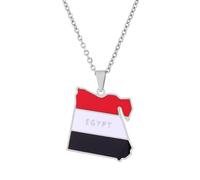 Genérico For Egypt Stainless Steel Pendant Necklaces Jewelry Gold Color Items for Bridal Women Man Party Gifts Sets Round Ball Jewelry (Model 4)