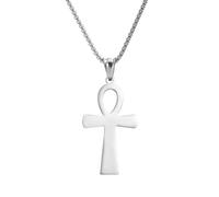 Genérico For Egyptian Stainless Steel The Key For Nile Pendant Necklaces Jewelry Gold Color Items Women Man Party Gifts Cross Jewelry (Model 7)
