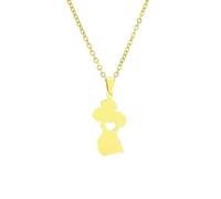 Genérico For Guyana Map Flag Pendant Necklaces for Fashion Stainless Steel Personalized Motherland Continent Outline for Men and Women Jewelry Patriotic (Model 3)