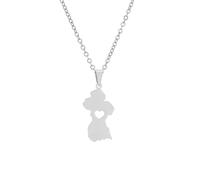 Genérico For Guyana Map Flag Pendant Necklaces for Fashion Stainless Steel Personalized Motherland Continent Outline for Men and Women Jewelry Patriotic (Model 4)